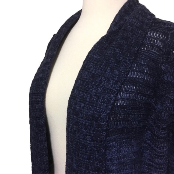 💥 CLEARANCE Blue Ombré Shawl Collar Open Cardigan Sweater - Picture 3 of 3